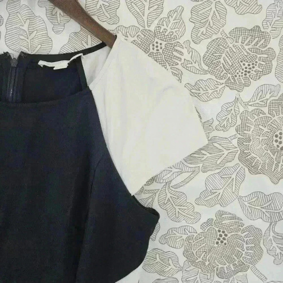 erin fetherston Geometric print Cap sleeve crewneck Mini Sheath dress 12 - Picture 3 of 7